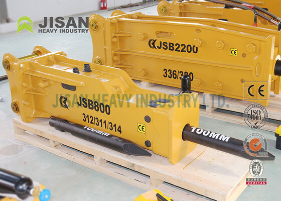 JSB4500 Excavator Rock Breaker OEM Logo Disesuaikan Hydraulic Hammer 36-45 Ton Excavator