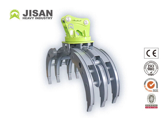 Double Linkage Hydraulic Log Grapple 1500mm Jaw Pembukaan Untuk 20 Ton 320 Excavator
