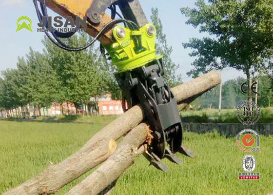 Double Linkage Hydraulic Log Grapple 1500mm Jaw Pembukaan Untuk 20 Ton 320 Excavator