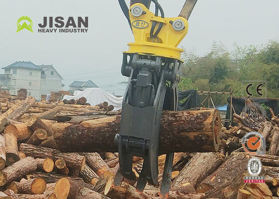 Double Linkage Hydraulic Log Grapple 1500mm Jaw Pembukaan Untuk 20 Ton 320 Excavator