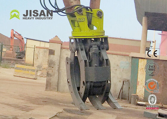 Double Linkage Hydraulic Log Grapple 1500mm Jaw Pembukaan Untuk 20 Ton 320 Excavator
