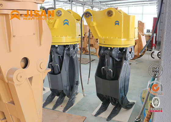 Double Linkage Hydraulic Log Grapple 1500mm Jaw Pembukaan Untuk 20 Ton 320 Excavator