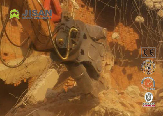Peralatan Attachment Excavator Gunting Silinder Ganda Hidraulik Untuk Logam