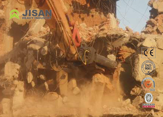 Peralatan Attachment Excavator Gunting Silinder Ganda Hidraulik Untuk Logam