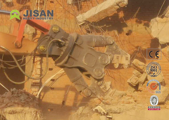 Peralatan Attachment Excavator Gunting Silinder Ganda Hidraulik Untuk Logam