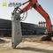 Scrap Shear Beton Berputar Hidraulik Silinder Tunggal Untuk Excavator