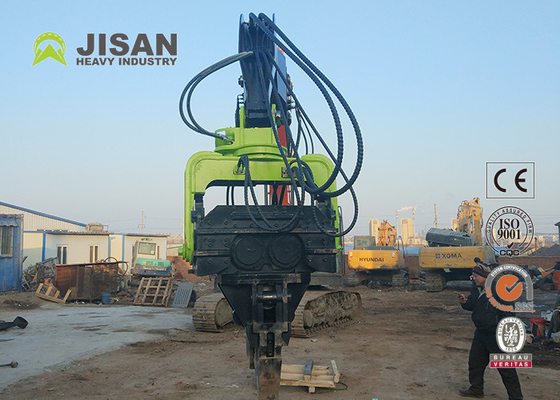 20-24T Excavator Mounted Pile Hammer Sheet Pile Driver Dengan Kekuatan Yang Kuat