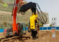 Excavator Excavator Mounted Pile Hammer Vibratory Pile Driver Bekas / Lama