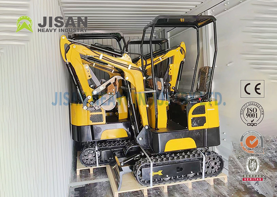 Mesin Penggali Kebun Kecil 1t Hidrolik Penuh Mini Crawler Excavator Track Rollers