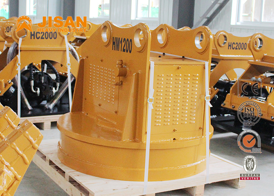 1600kg 3600lb 1.2m 47in Hidrolik Round Lifting Electromagnet Untuk Scrap Logam Derek