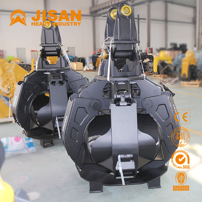 Swing Crane Hydraulic Grab Bucket Untuk Pengangkut Scrap 18-25 Ton