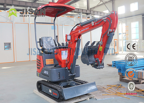 Euro Bekerja Mesin Hidrolik Mini Excavator, Mesin Pertanian 1 Ton Excavator