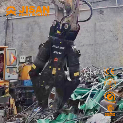 Pc450 Jcb Excavator Demolition Shear Untuk Pemotongan Silinder Ganda Multifungsi
