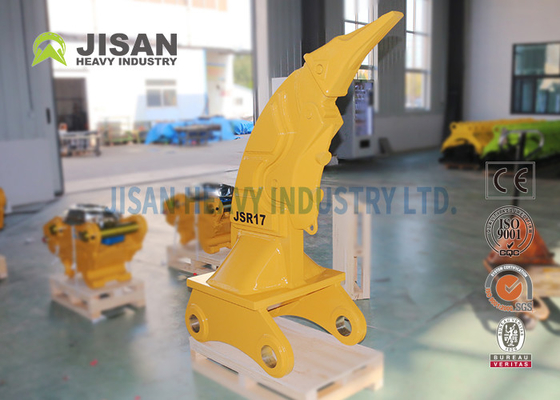 Black Forging Excavator Ripper Shank Dikeraskan Dan Dikeraskan