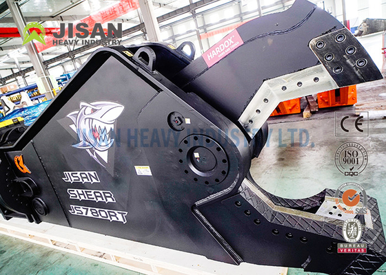Gunting Logam Baja Excavator Tinggi 200mm Dengan Kapasitas Pemotongan 6 - 8mm