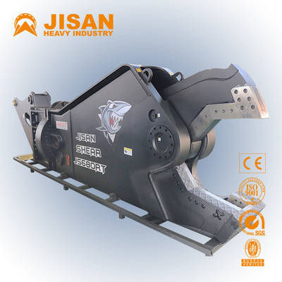 Cepat dan Mudah Penggantian Bilah Penghancur Bahan Pemotongan Dan Pemulihan Dengan Teyun Tycs450rt Hydraulic Shear Untuk Excavator