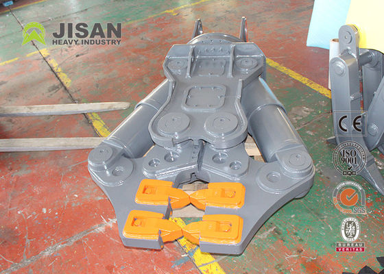 Peralatan Attachment Excavator Gunting Silinder Ganda Hidraulik Untuk Logam