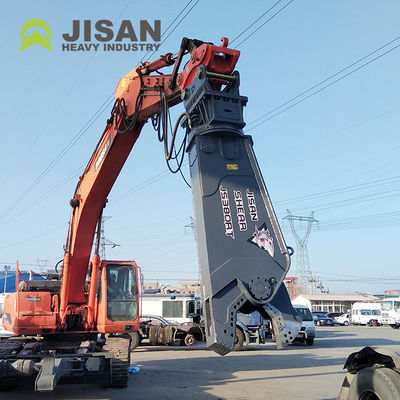 Excavator Attachment Hydraulic Demolition Shear Untuk Pembongkaran Kendaraan Limbah